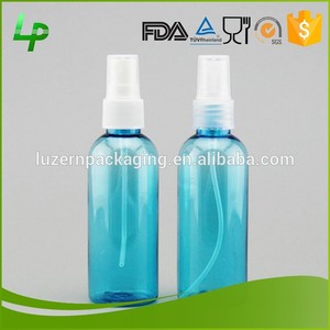 Multiple Uses BPA Free Eco-Friendly PET 100ml Plastic Spray Bottle